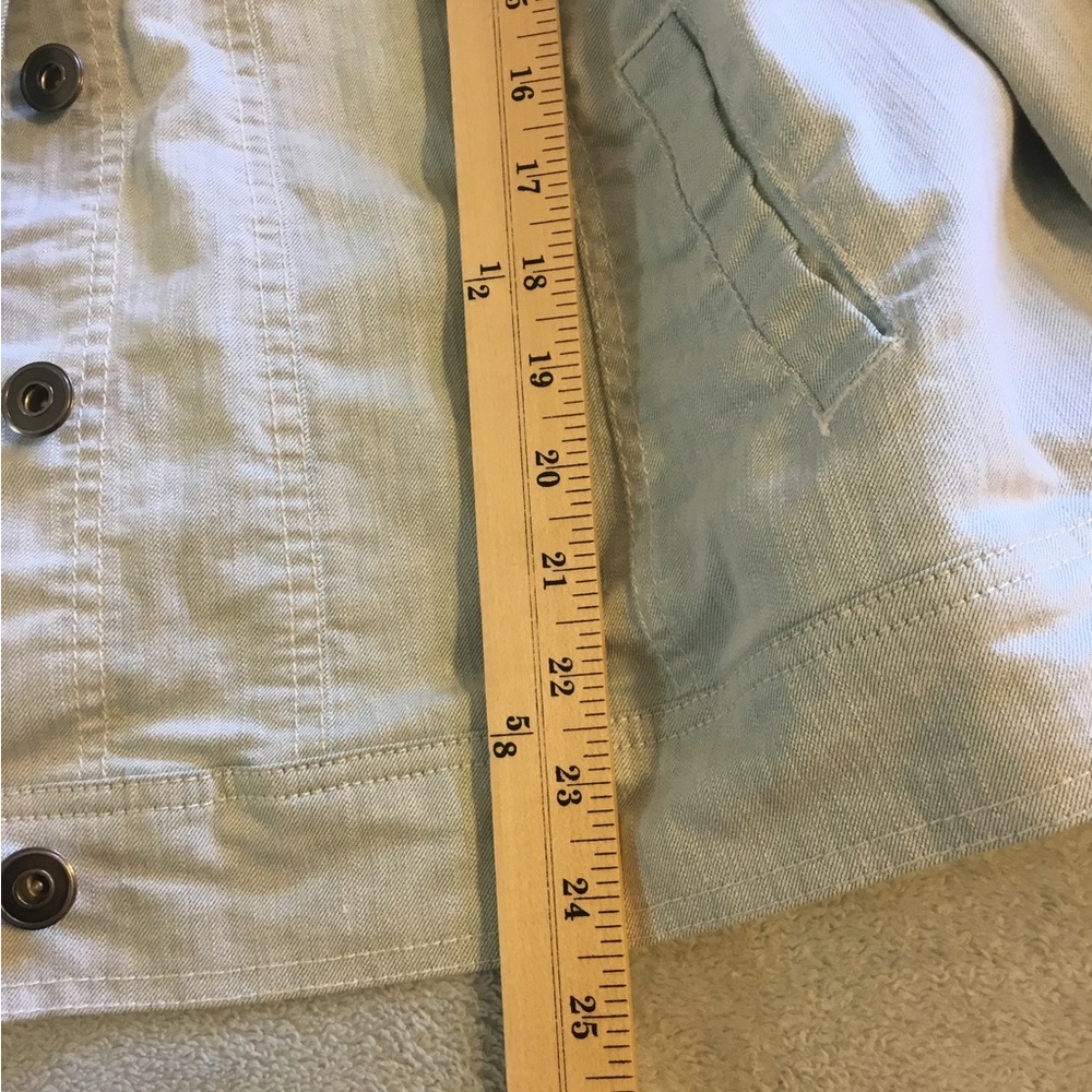 Roz & Ali Jean jacket woman size 18/20. Washed mint green. NWOT. Never worn - Picture 9 of 10